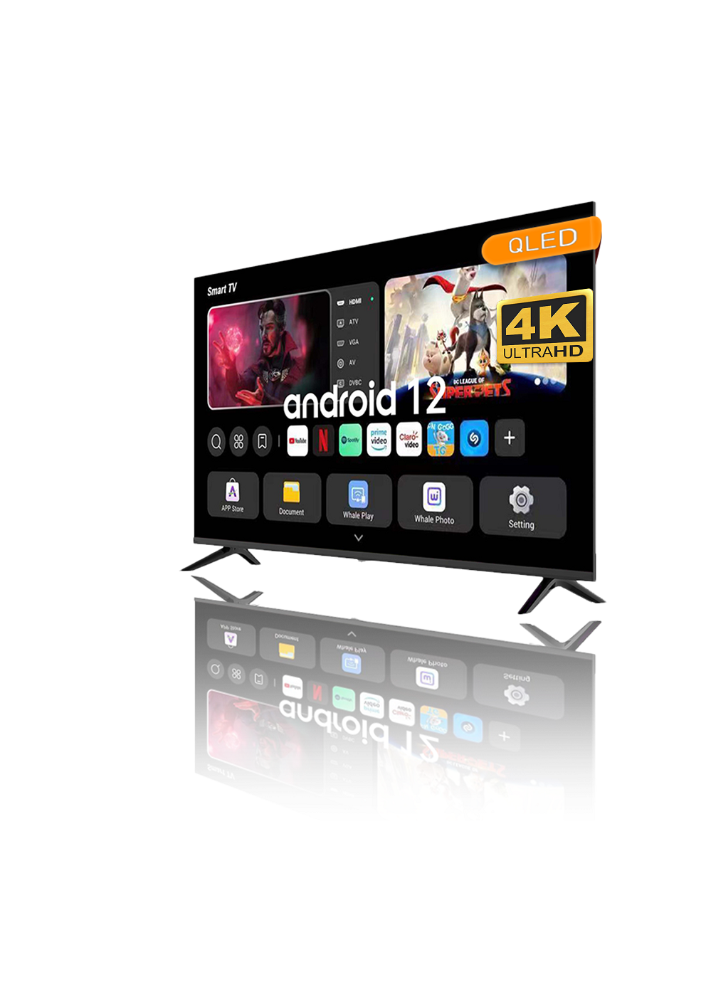  QLED 43 inch TV 4K Smart Android 13